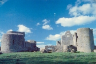 Roscmmon Castle (postcard posted 1984). 